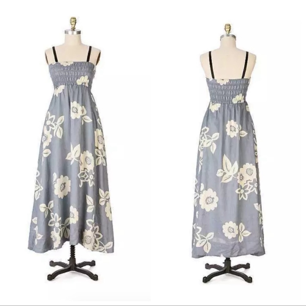 Anthropologie Yuca Bloom Dress Linen & Silk, 8